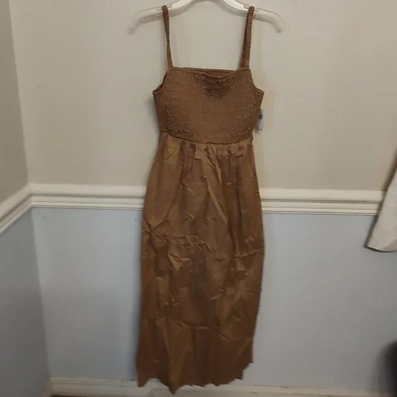 brown old navy dress Ladies Plain Gown